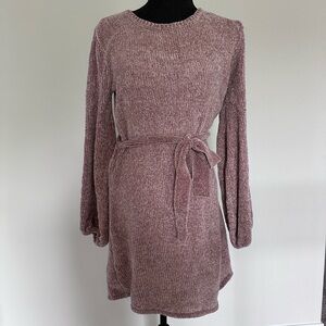 Red Dress Chenille Sweater Dress